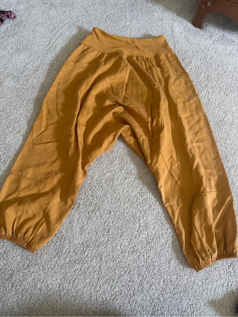 FP Movement Mustard Drop-Crotch Joggers - Relaxed Track Pants